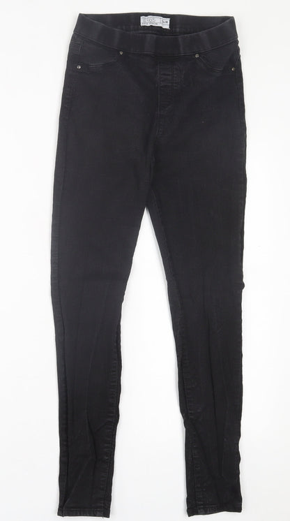 365 denim Womens Black  Cotton Jegging Trousers Size 10 L26 in Regular