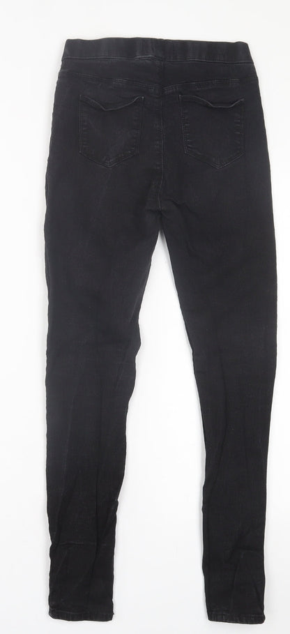 365 denim Womens Black  Cotton Jegging Trousers Size 10 L26 in Regular