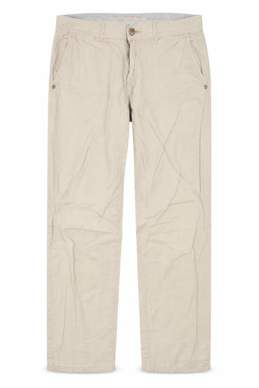 Womens UK Size 30 in Indigo Regular Fit  Beige Trousers