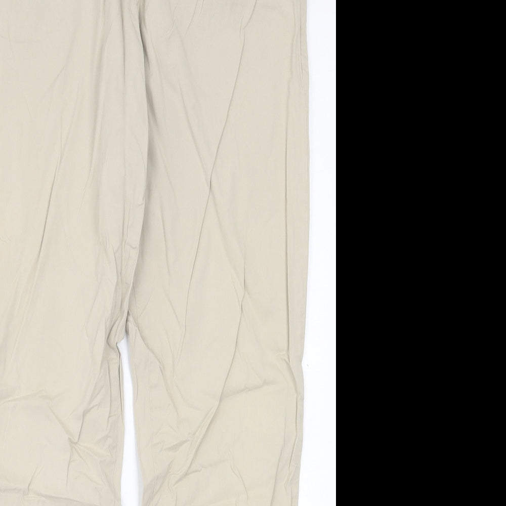 Womens UK Size 30 in Indigo Regular Fit  Beige Trousers