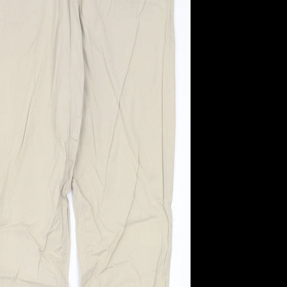 Womens UK Size 30 in Indigo Regular Fit  Beige Trousers