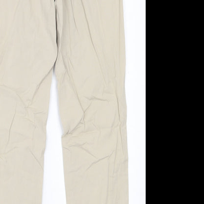 Womens UK Size 30 in Indigo Regular Fit  Beige Trousers