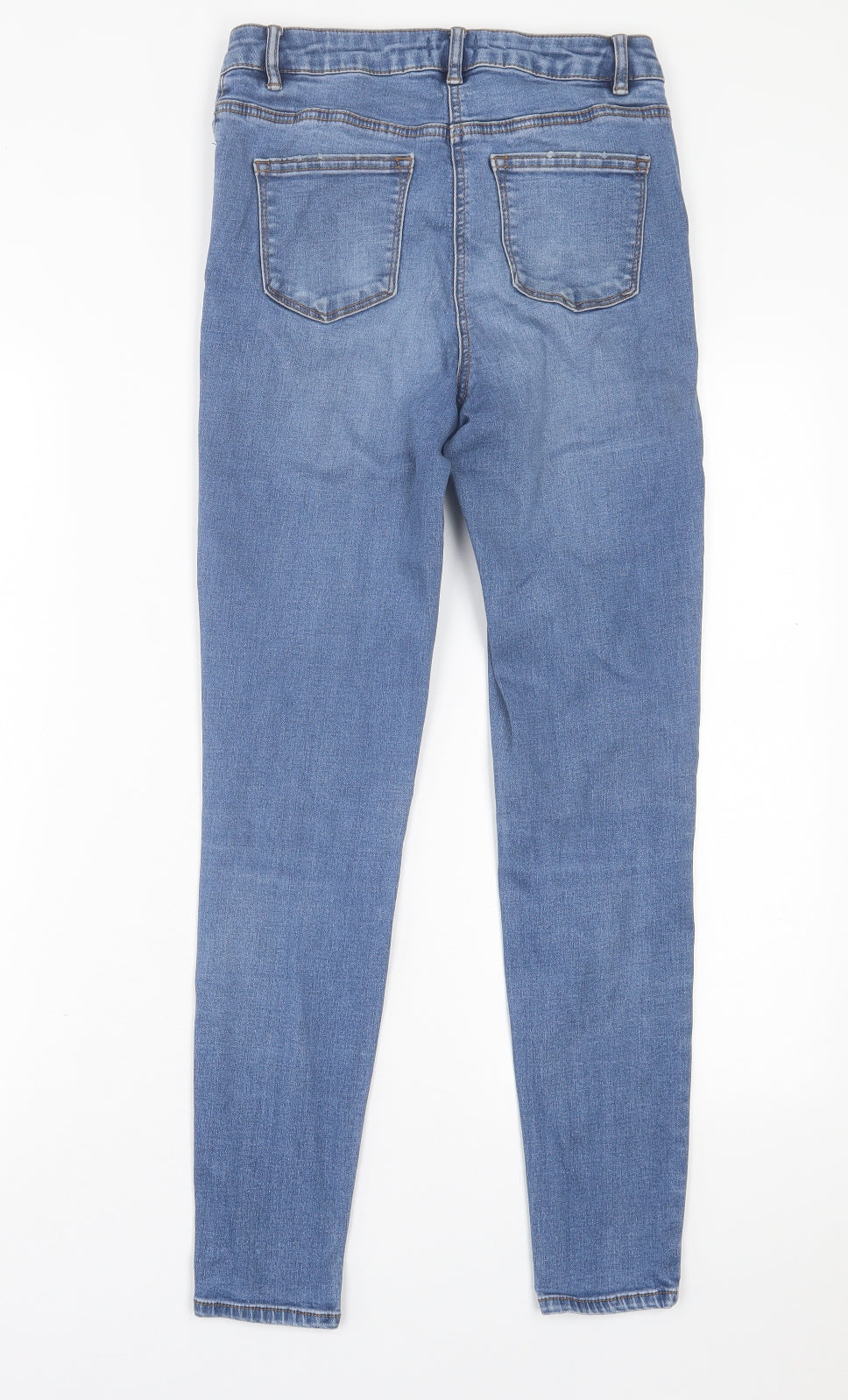 Womens UK Size 10 Papaya Regular Fit Skinny Black Jeans
