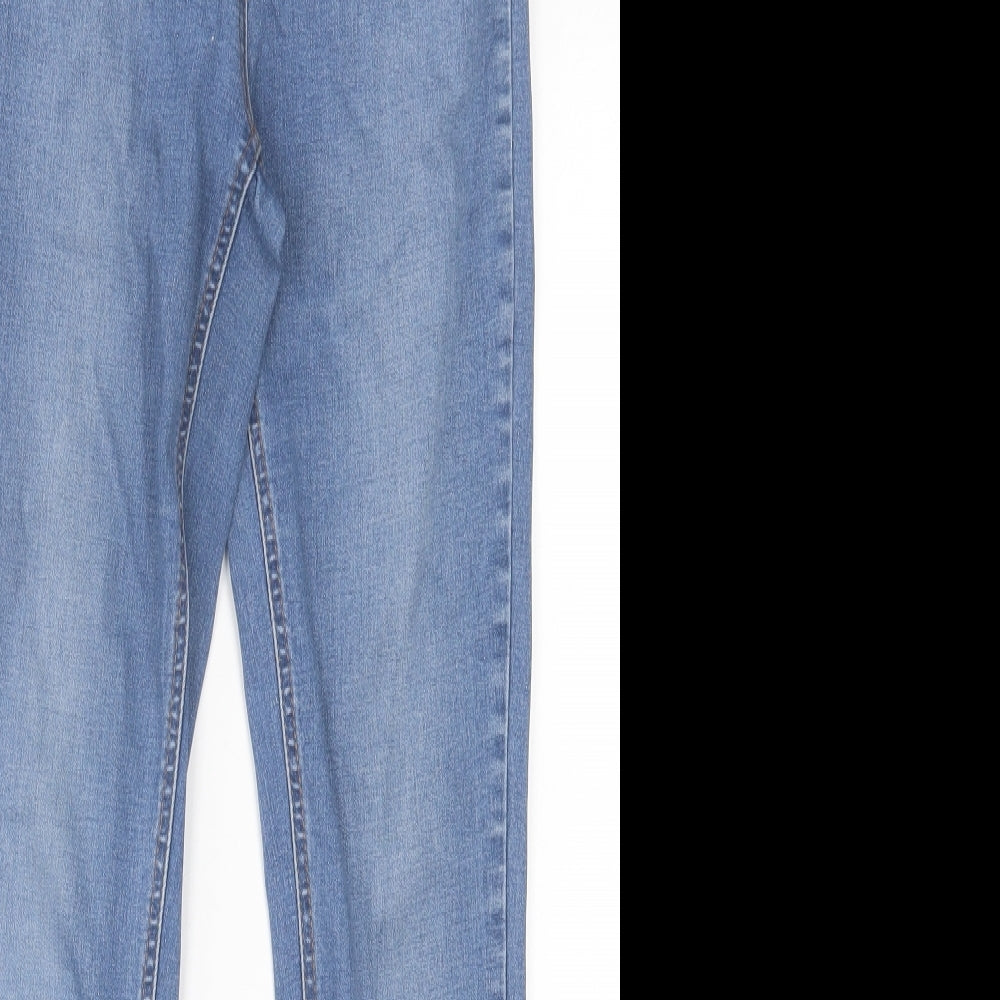 Womens UK Size 10 Papaya Regular Fit Skinny Black Jeans