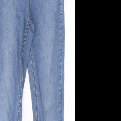 Womens UK Size 10 Papaya Regular Fit Skinny Black Jeans