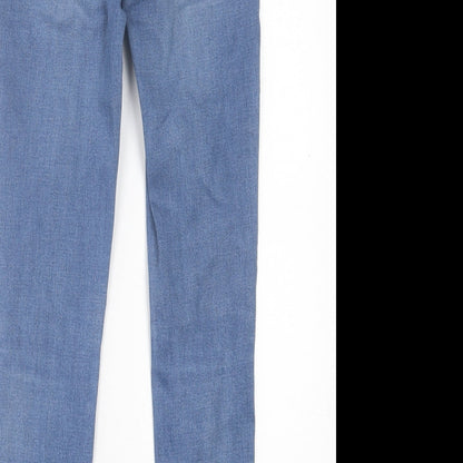 Womens UK Size 10 Papaya Regular Fit Skinny Black Jeans