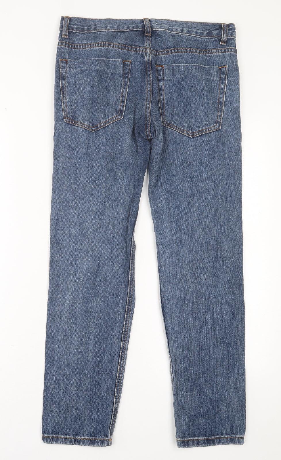 Glamorous Womens Blue  Cotton Straight Jeans Size S L28 in Regular Button