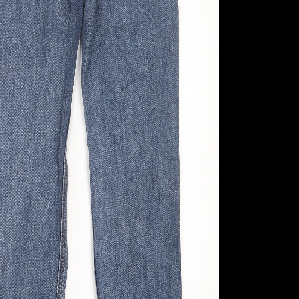 Glamorous Womens Blue  Cotton Straight Jeans Size S L28 in Regular Button