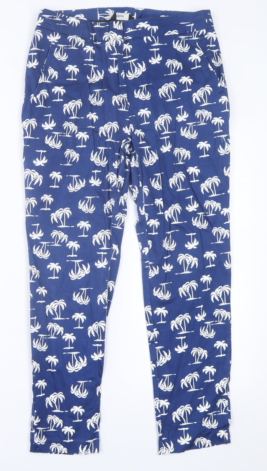 Womens UK Size 12 label Be Regular Fit  Blue Trousers
