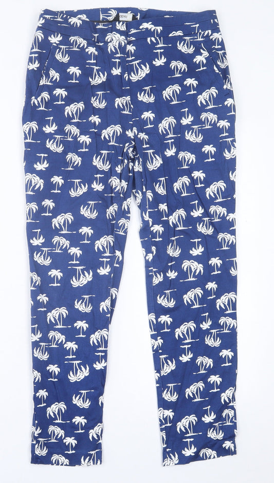 Womens UK Size 12 label Be Regular Fit  Blue Trousers