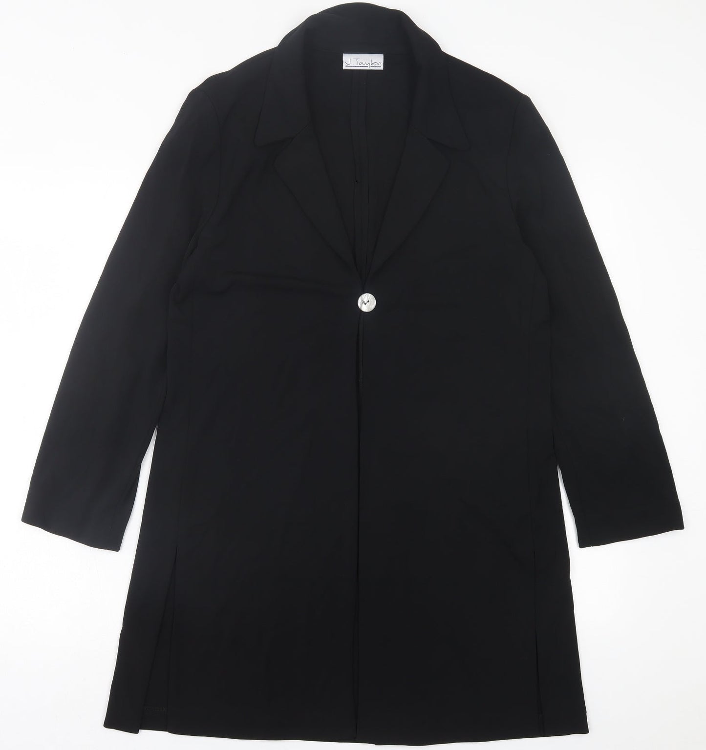 J. Taylor Womens Black   Jacket Blazer Size 12  Button