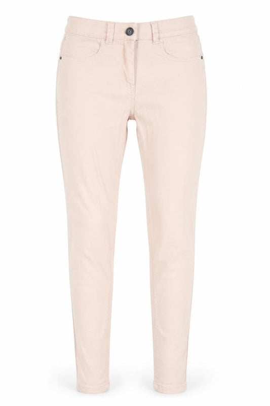 Womens UK Size 8 M&Co Regular Fit Skinny Pink Jeans