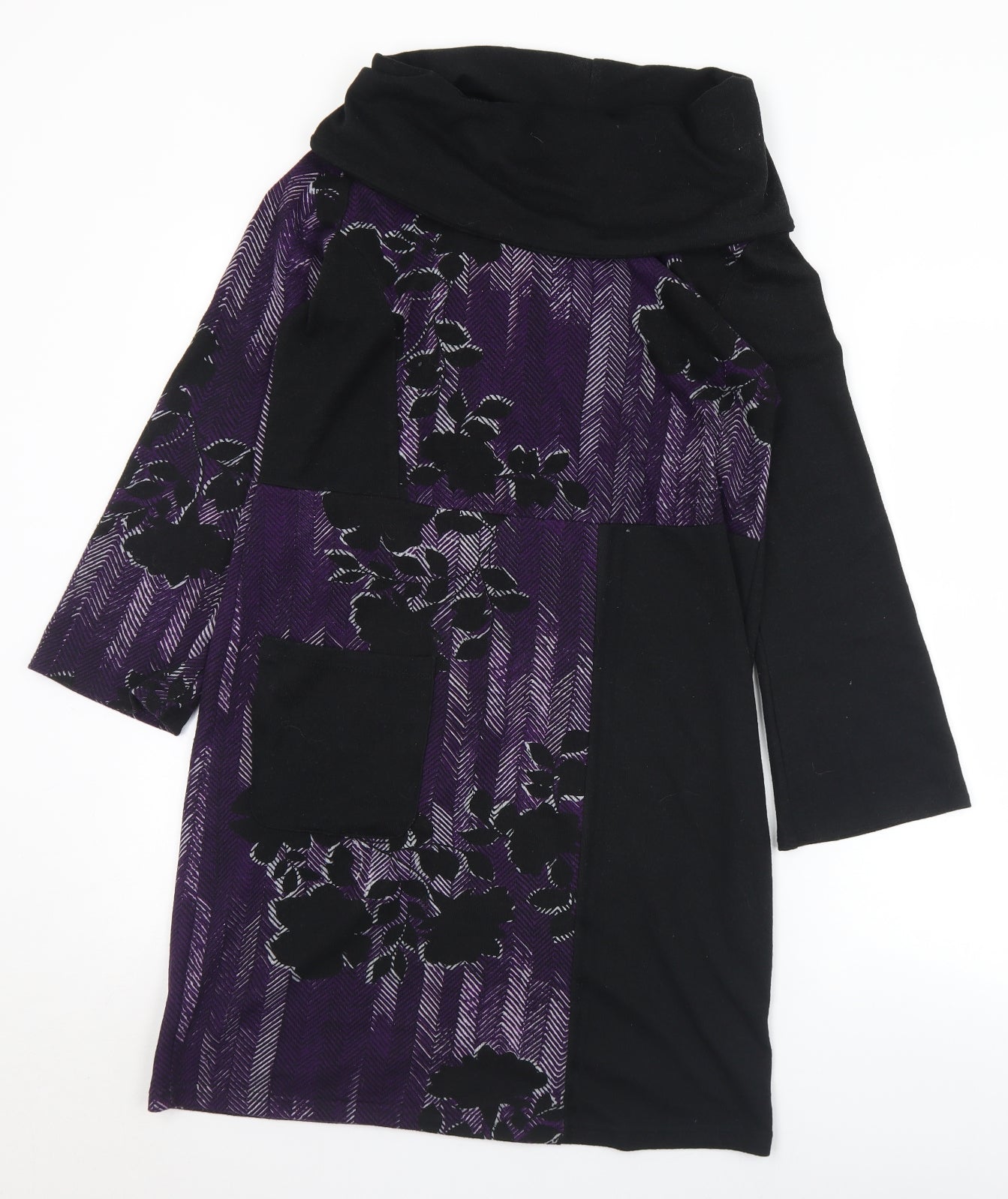 Womens UK Size S Klass Purple Tunic Jumper