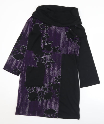 Womens UK Size S Klass Purple Tunic Jumper