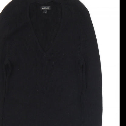 Womens UK Size 8 River Island Black Pullover Jumper