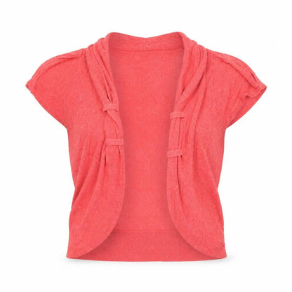 Womens UK Size L Text Red Cardigan Jumper