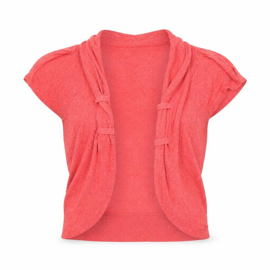 Womens UK Size L Text Red Cardigan Jumper