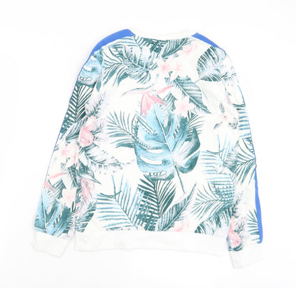 name it Girls Multicoloured Floral Cotton Pullover Sweatshirt Size 11-12 Years   - Waves