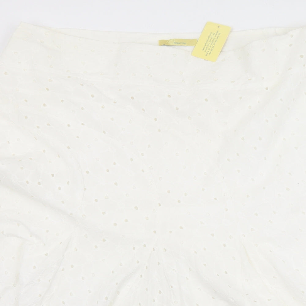 Womens UK Size 44 Agenda Flare Lace Skirt