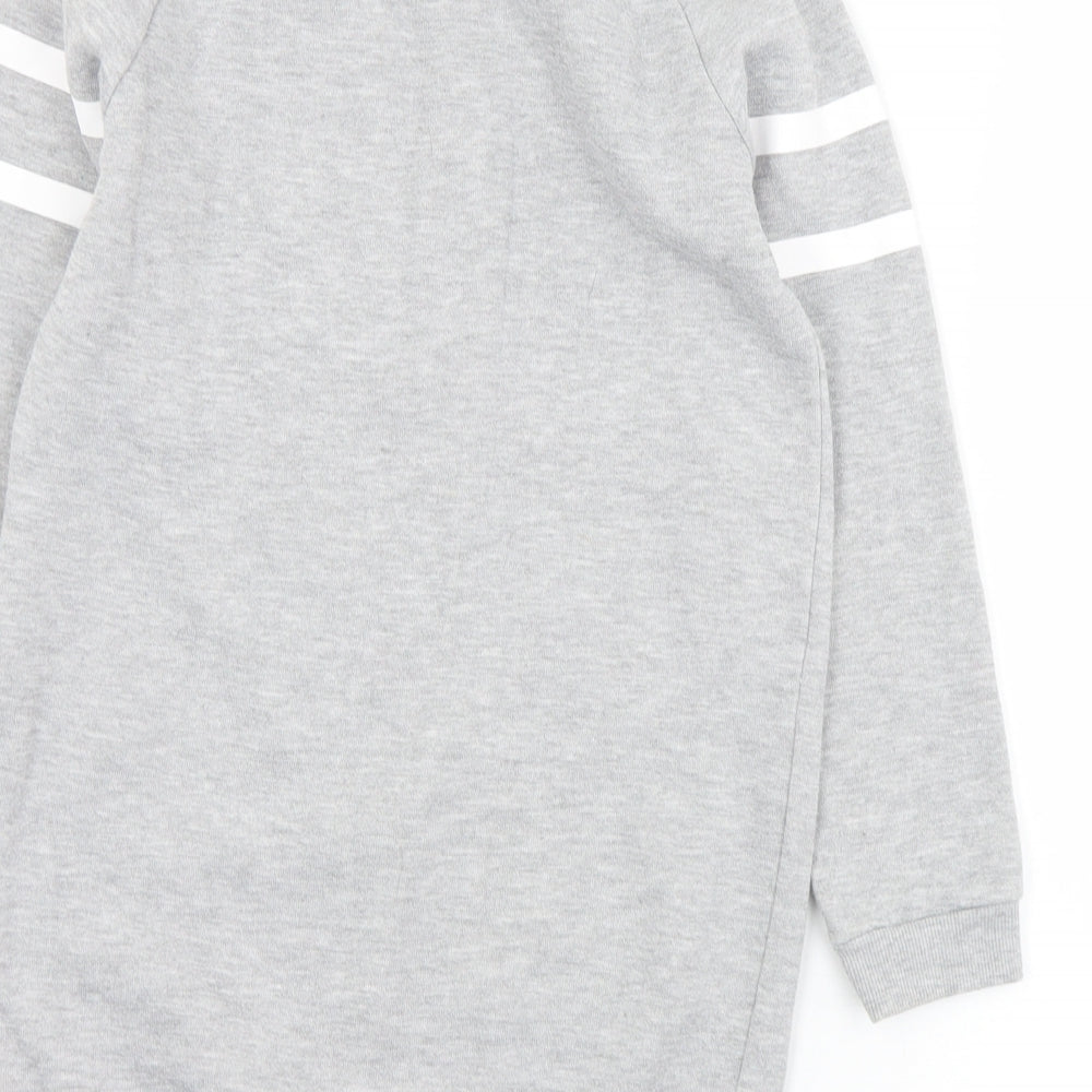 Primark Girls Grey  Polyester Pullover Sweatshirt Size 9-10 Years   - Nothing to Wear