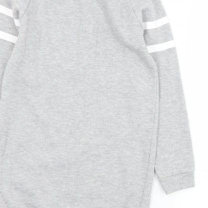 Primark Girls Grey  Polyester Pullover Sweatshirt Size 9-10 Years   - Nothing to Wear