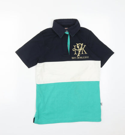 Kukri Womens Multicoloured  Cotton Basic Polo Size 8 Collared Button