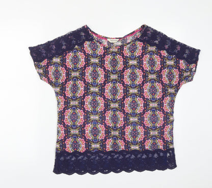 Womens UK Size 12 Marks and Spencer Multicoloured Basic Blouse