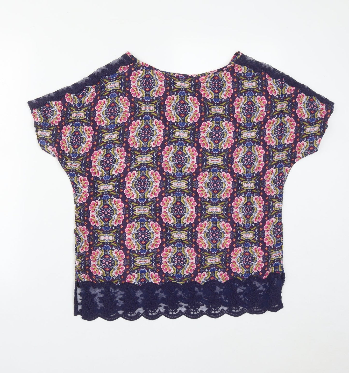 Womens UK Size 12 Marks and Spencer Multicoloured Basic Blouse