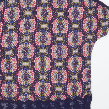 Womens UK Size 12 Marks and Spencer Multicoloured Basic Blouse