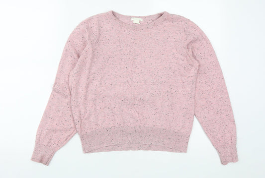 Womens UK Size M H&M Pink Pullover Jumper