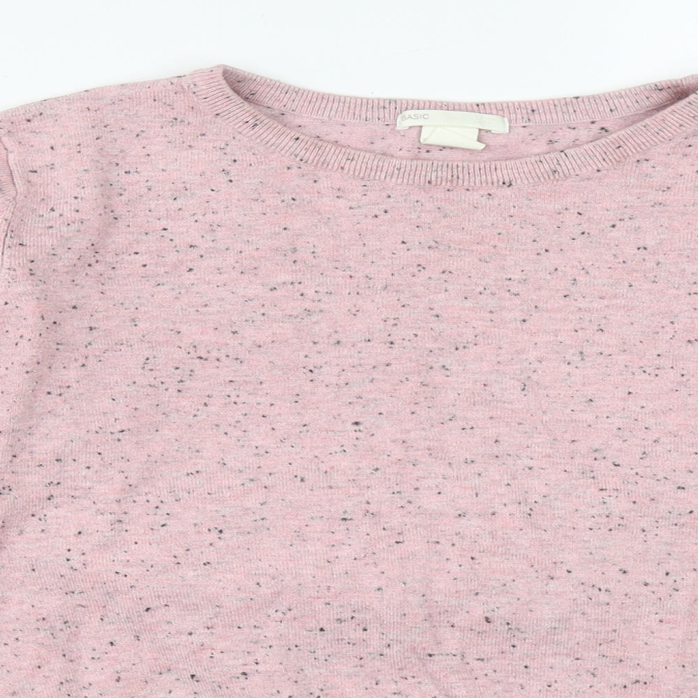 Womens UK Size M H&M Pink Pullover Jumper