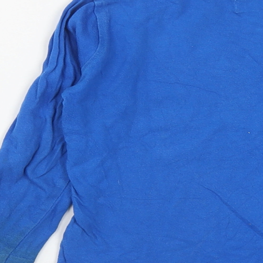F&F Boys Blue  Cotton Basic Casual Size 4-5 Years Round Neck  - Robot Print