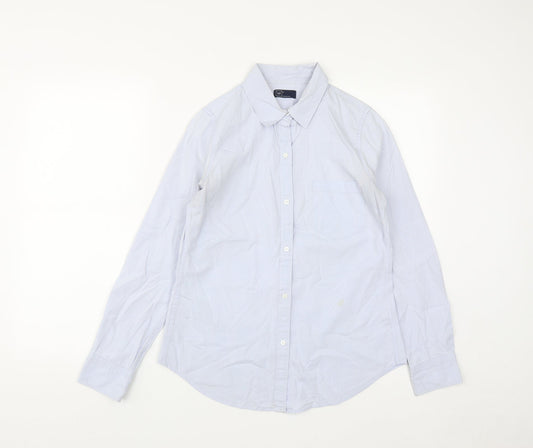 Mens UK Size S Gap Blue  Button-Up Long Sleeve Casual Shirt