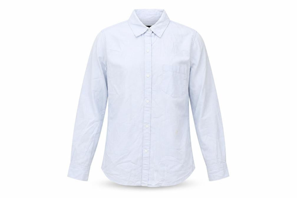 Mens UK Size S Gap Blue  Button-Up Long Sleeve Casual Shirt