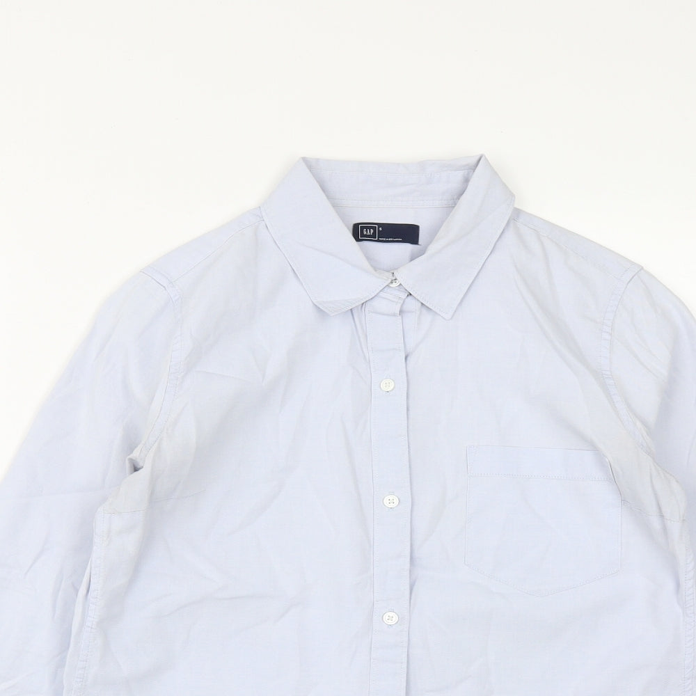Mens UK Size S Gap Blue  Button-Up Long Sleeve Casual Shirt