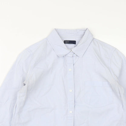 Mens UK Size S Gap Blue  Button-Up Long Sleeve Casual Shirt