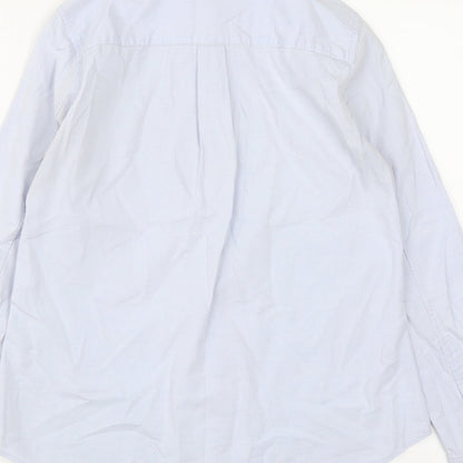 Mens UK Size S Gap Blue  Button-Up Long Sleeve Casual Shirt