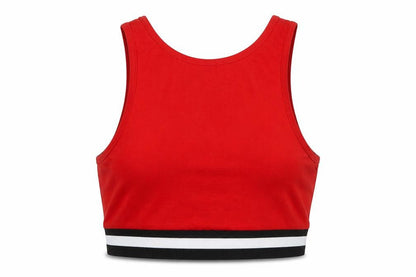 Womens UK Size 8 New Look Red Cropped Tank