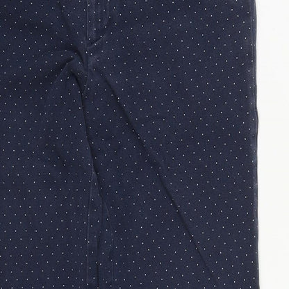 Gap Womens Blue Polka Dot Cotton Straight Jeans Size 30 in L24 in Regular Zip