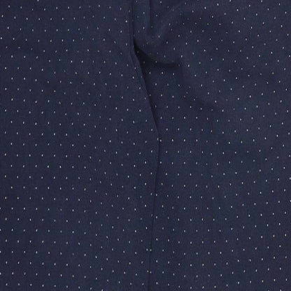 Gap Womens Blue Polka Dot Cotton Straight Jeans Size 30 in L24 in Regular Zip