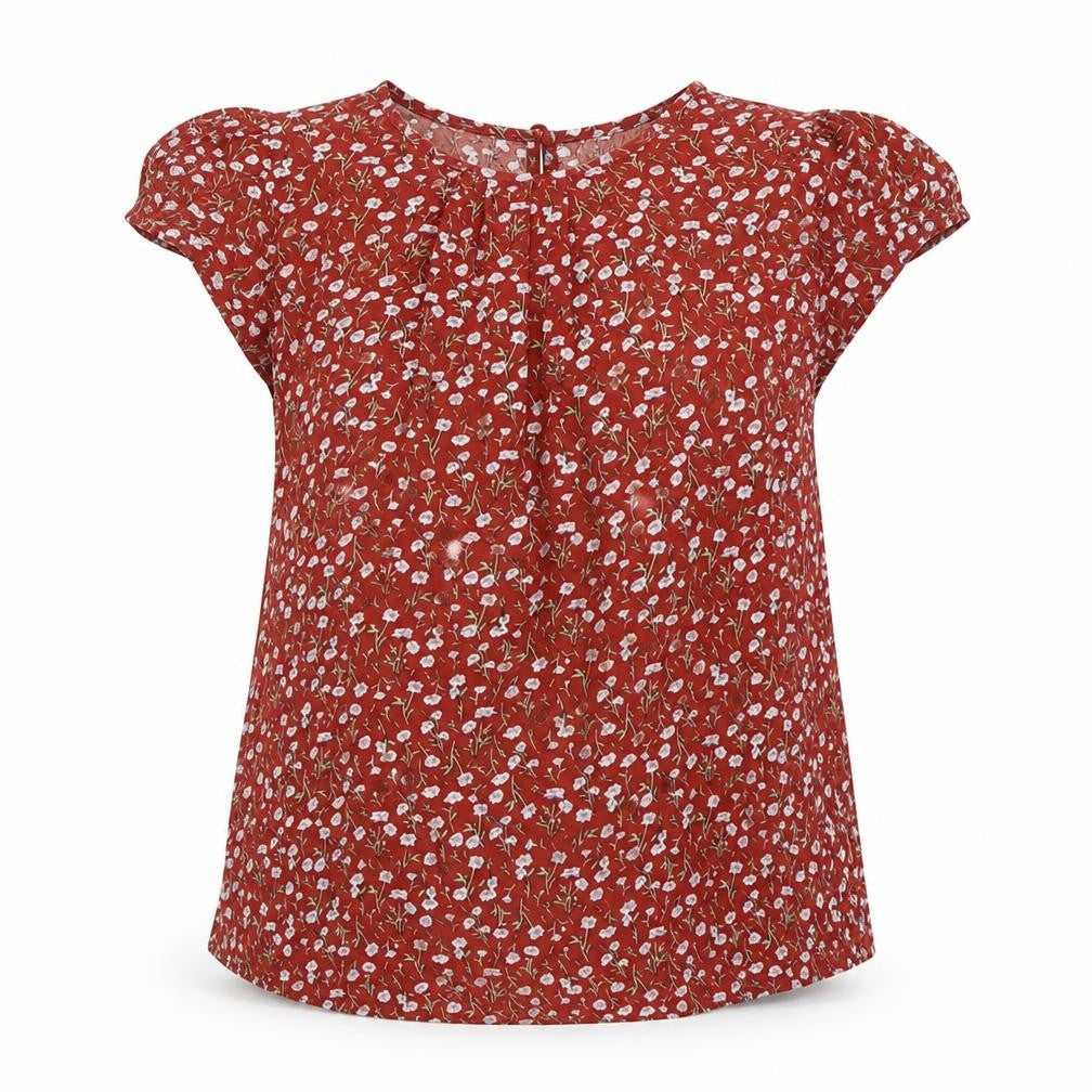 Womens UK Size XS SheIn Brown Basic Blouse