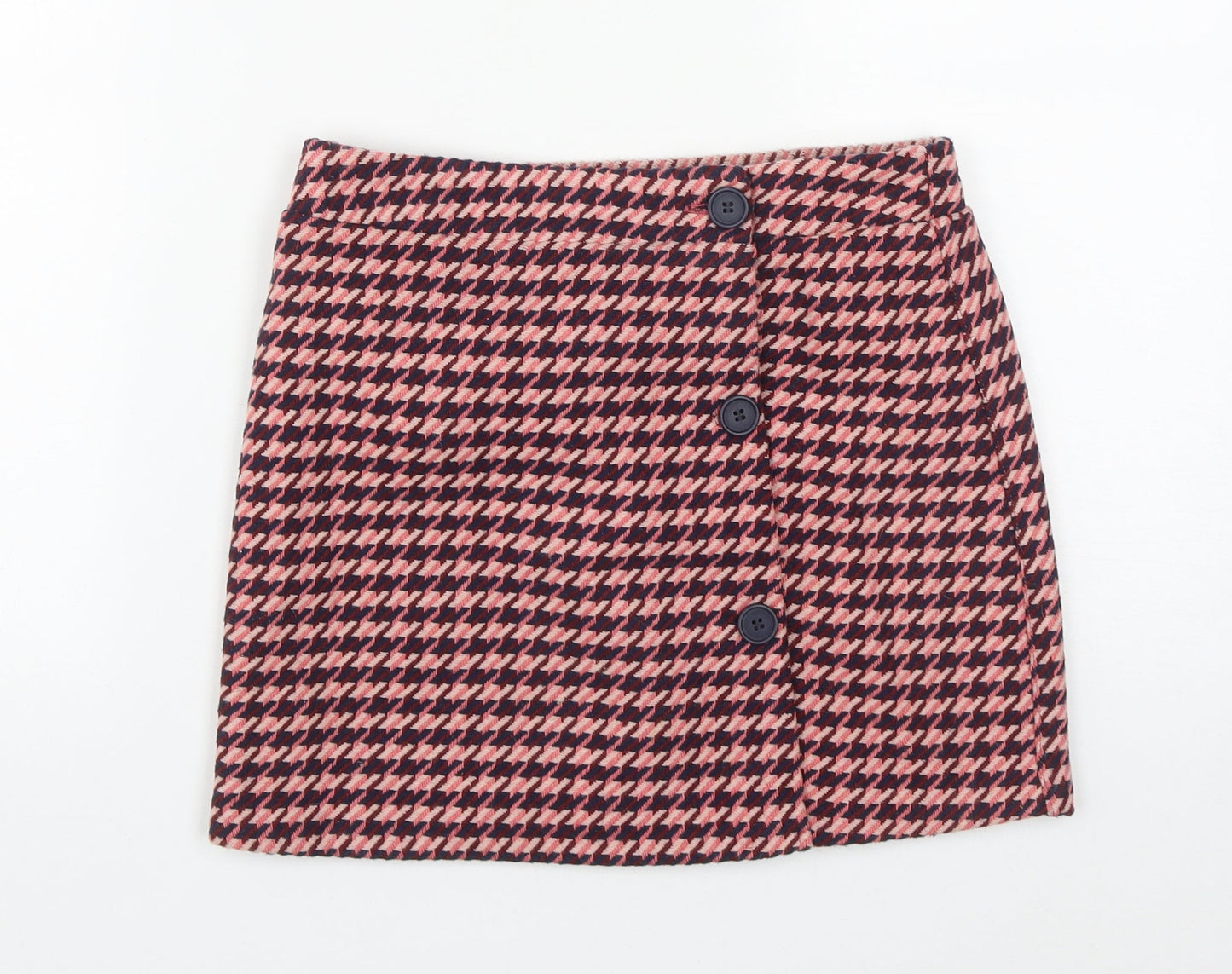 Dunnes Womens Multicoloured Plaid Polyester A-Line Skirt Size 28 in