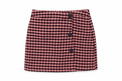 Dunnes Womens Multicoloured Plaid Polyester A-Line Skirt Size 28 in