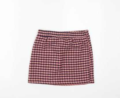 Dunnes Womens Multicoloured Plaid Polyester A-Line Skirt Size 28 in