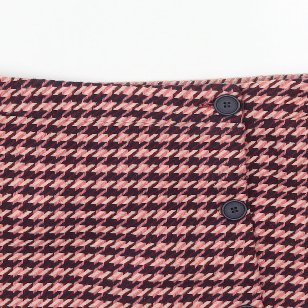 Dunnes Womens Multicoloured Plaid Polyester A-Line Skirt Size 28 in