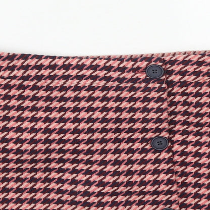 Dunnes Womens Multicoloured Plaid Polyester A-Line Skirt Size 28 in
