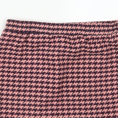 Dunnes Womens Multicoloured Plaid Polyester A-Line Skirt Size 28 in
