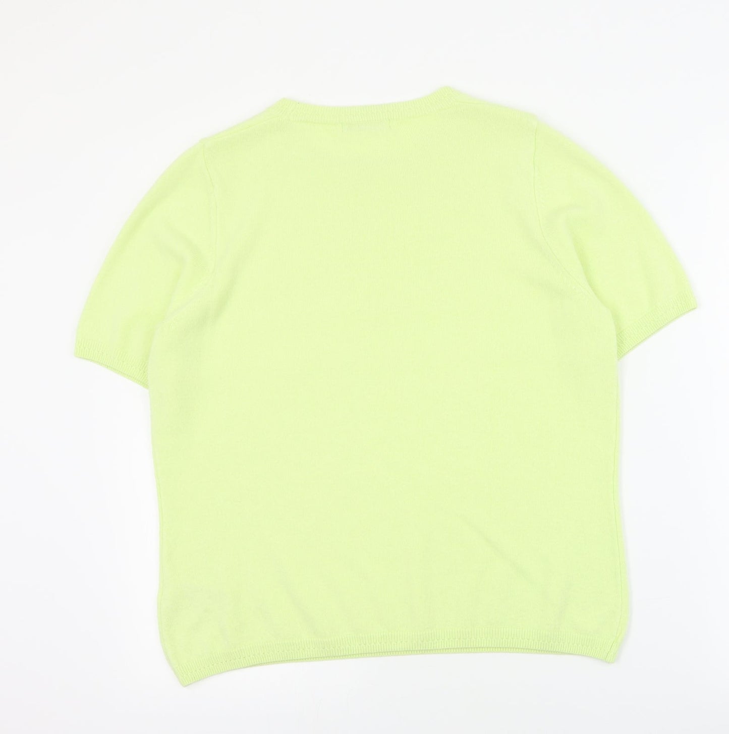Womens UK Size 14 Classic Green Pullover Jumper