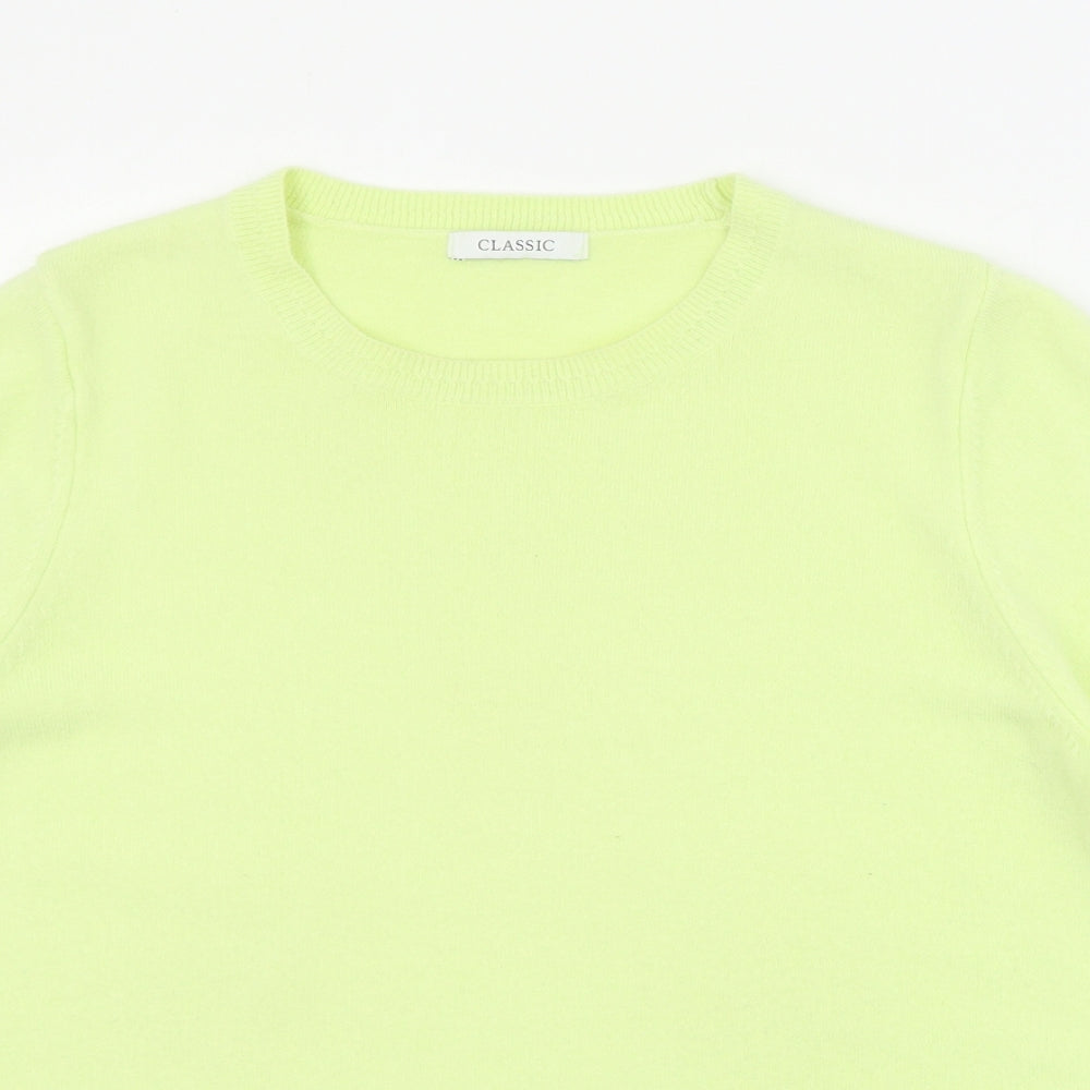 Womens UK Size 14 Classic Green Pullover Jumper