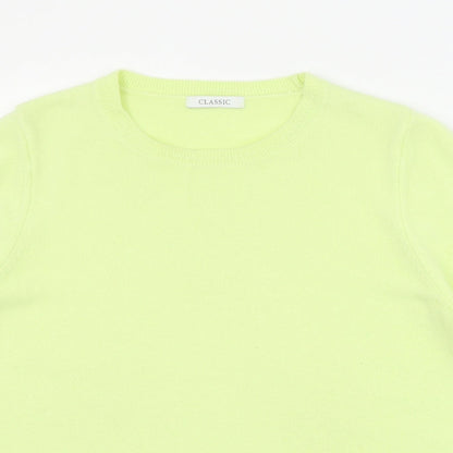 Womens UK Size 14 Classic Green Pullover Jumper